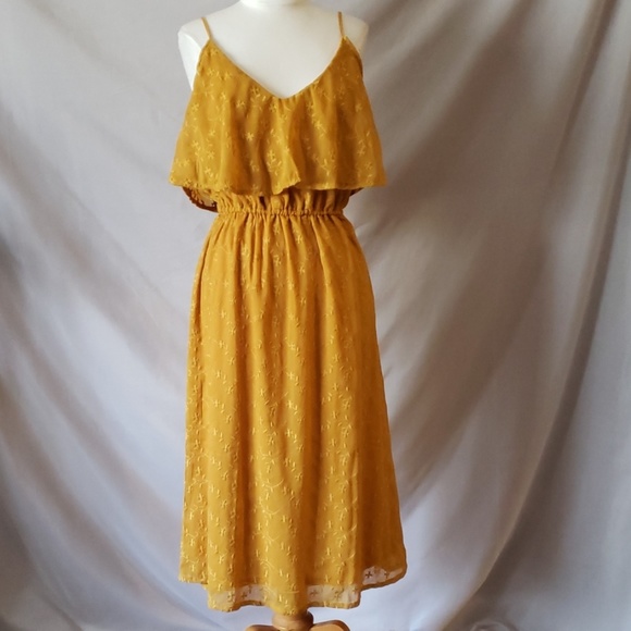 spirit of grace Dresses & Skirts - New Spirit of Grace Embroidered midi dress